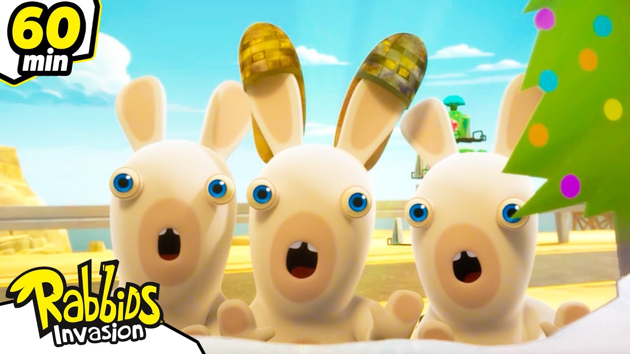 ¿Los Rabbids han visto a Papá Noel? 🐰🎅 | Rabbids La Invasión | Recopilación de dibujos animados