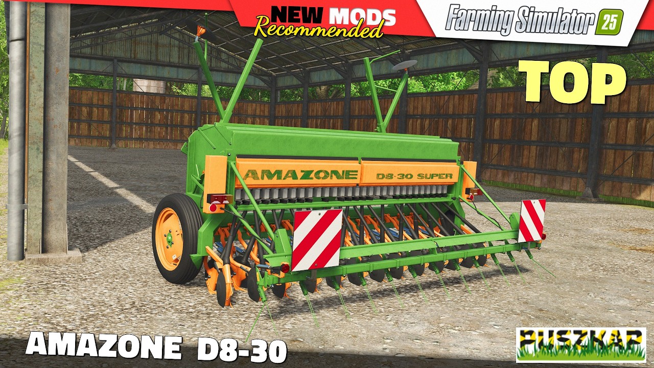FS25 | Amazone D8-30 (by Puszkap) - Farming Simulator 25 Mods Review QHD