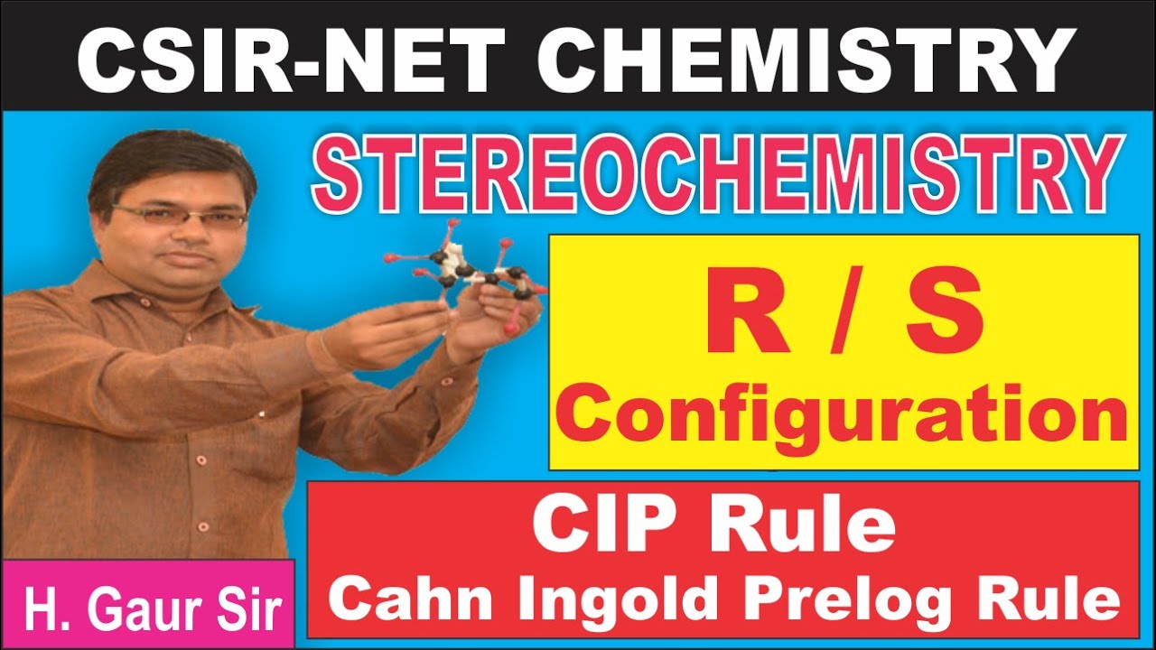 R S Configuration | CIP Rule | Priority Rule | Cahn Ingold Prelog Rule | CSIR NET Chemistry