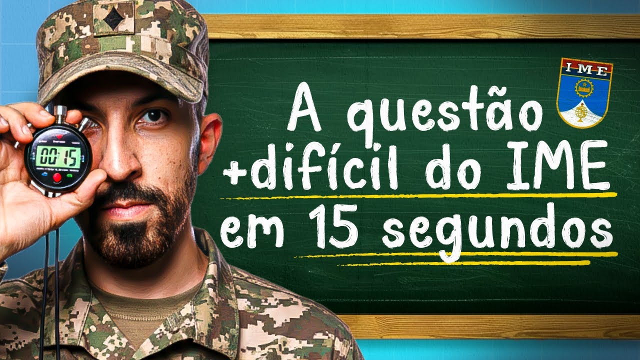 A mais DIFÍCIL do IME em 15 segundos.