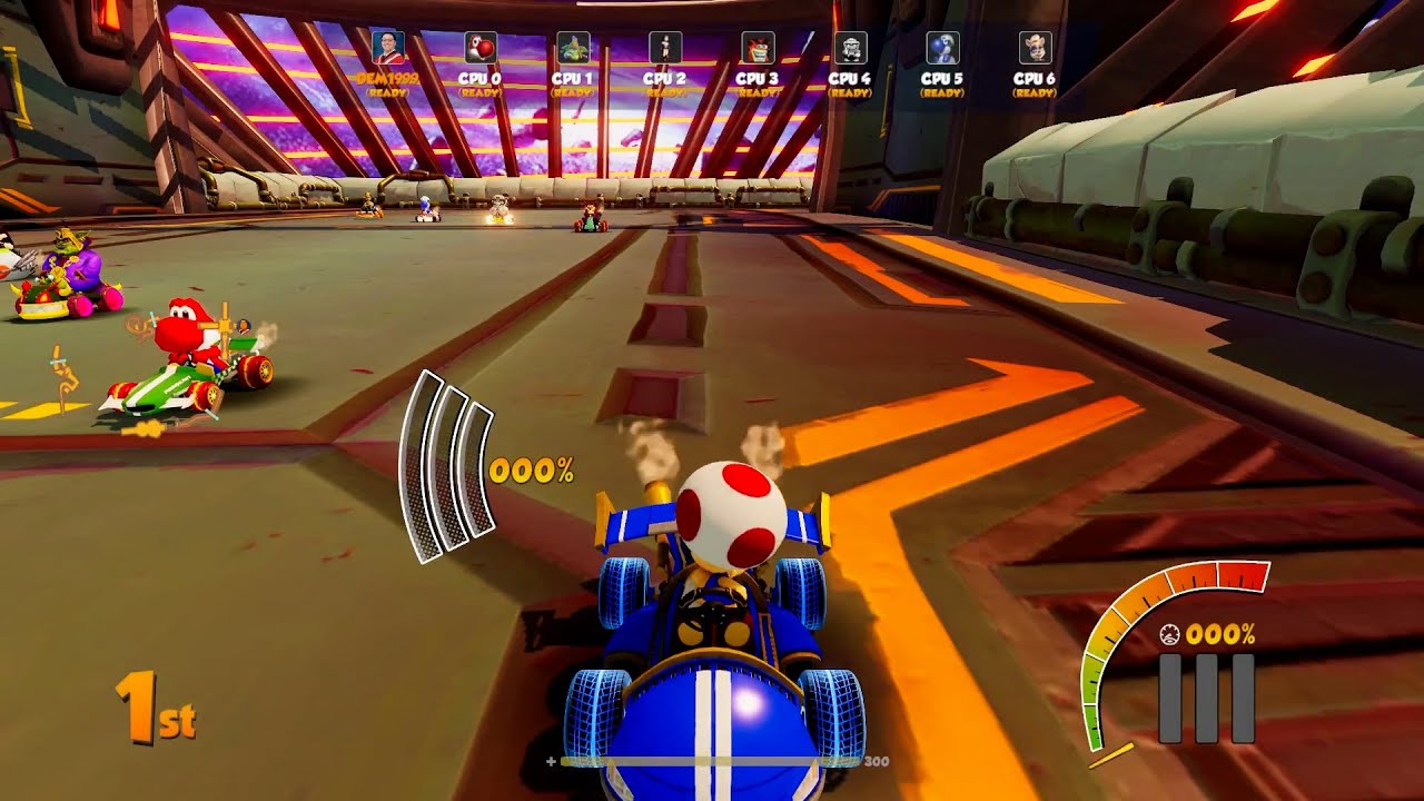 The Karters 2 (CNK Hyper Spaceway + Karting Legend CPUs) [Toad Gameplay]