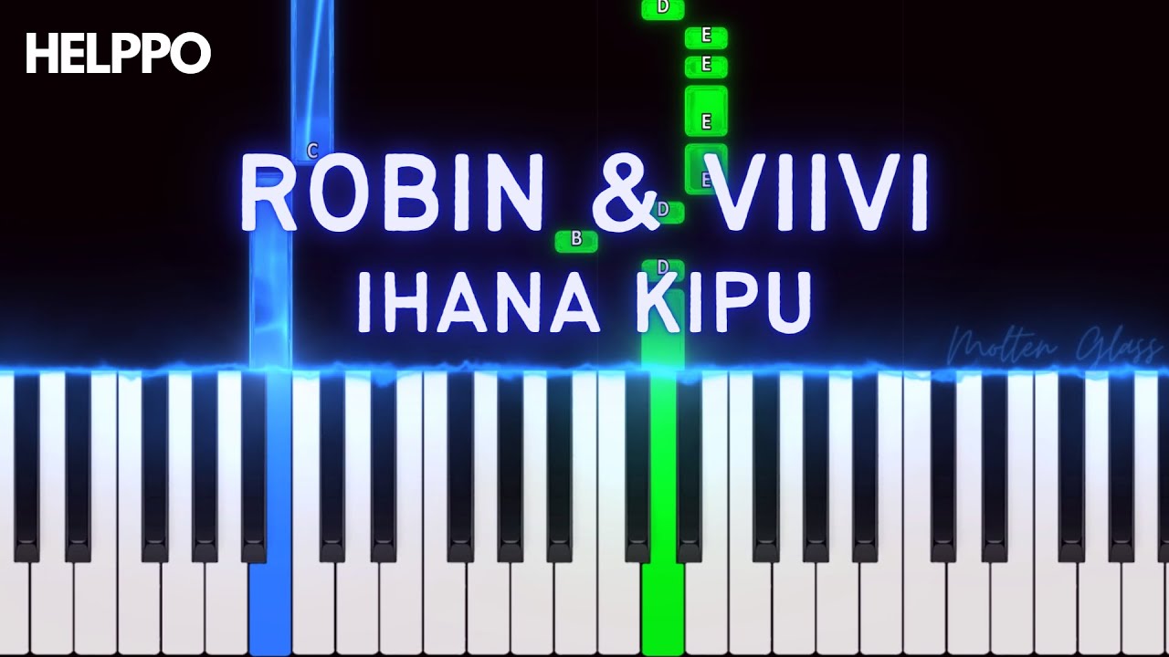 Robin & VIIVI - Ihana kipu | EASY Piano Tutorial (alkuper&auml;inen s&auml;vellaji)
