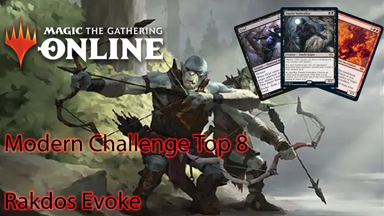 MODERN CHALLENGE TOP 8 WITH RAKDOS EVOKE ON MAGIC ONLINE