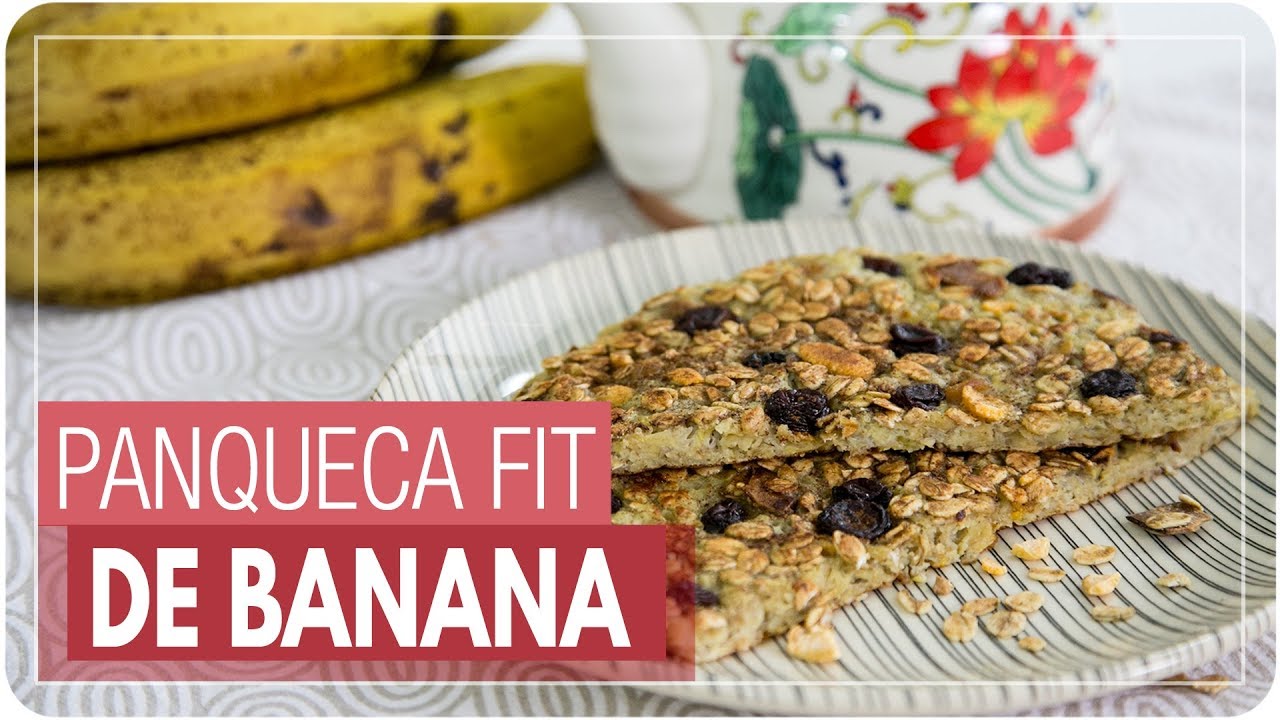 PANQUECA FIT DE BANANA E GRANOLA { sem açúcar} | Mamãe Vida Saudável #246
