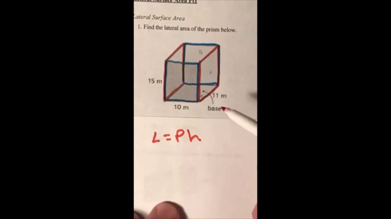 Lateral Area Rectangular Prism #1