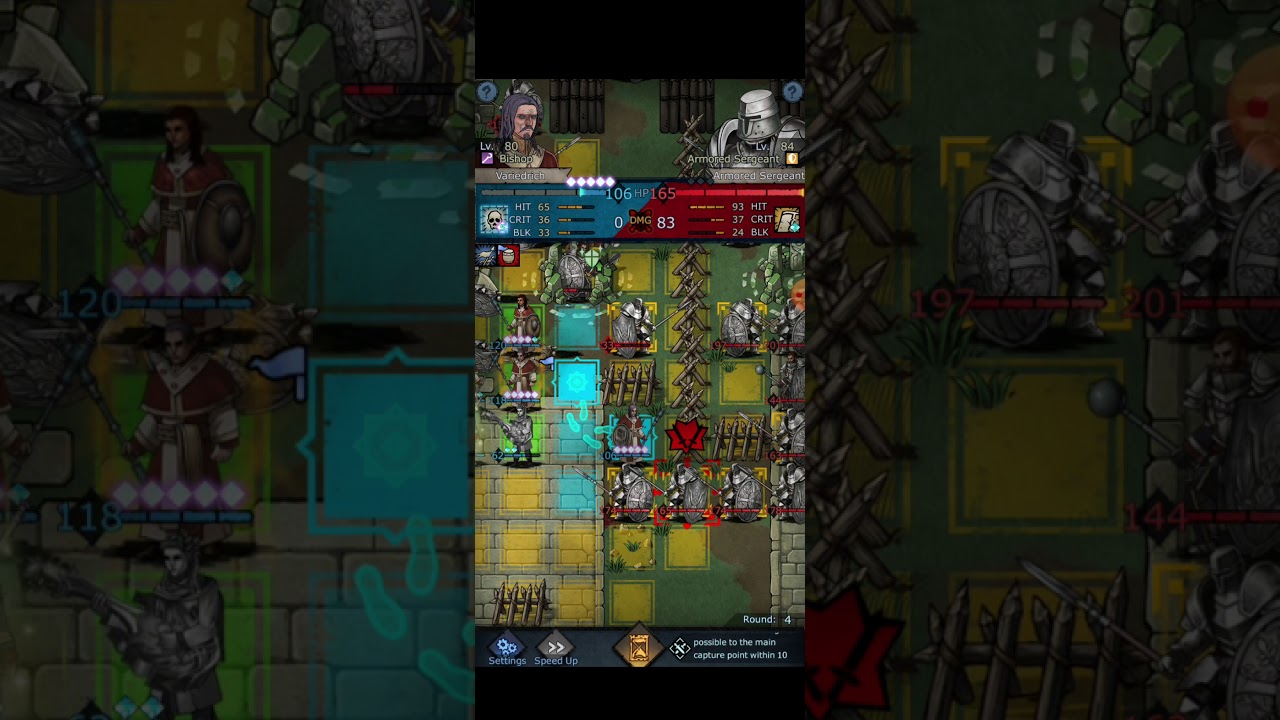 Knights Of Ages - Eagle Fortress, taking side tower in 1 try without WtS unit