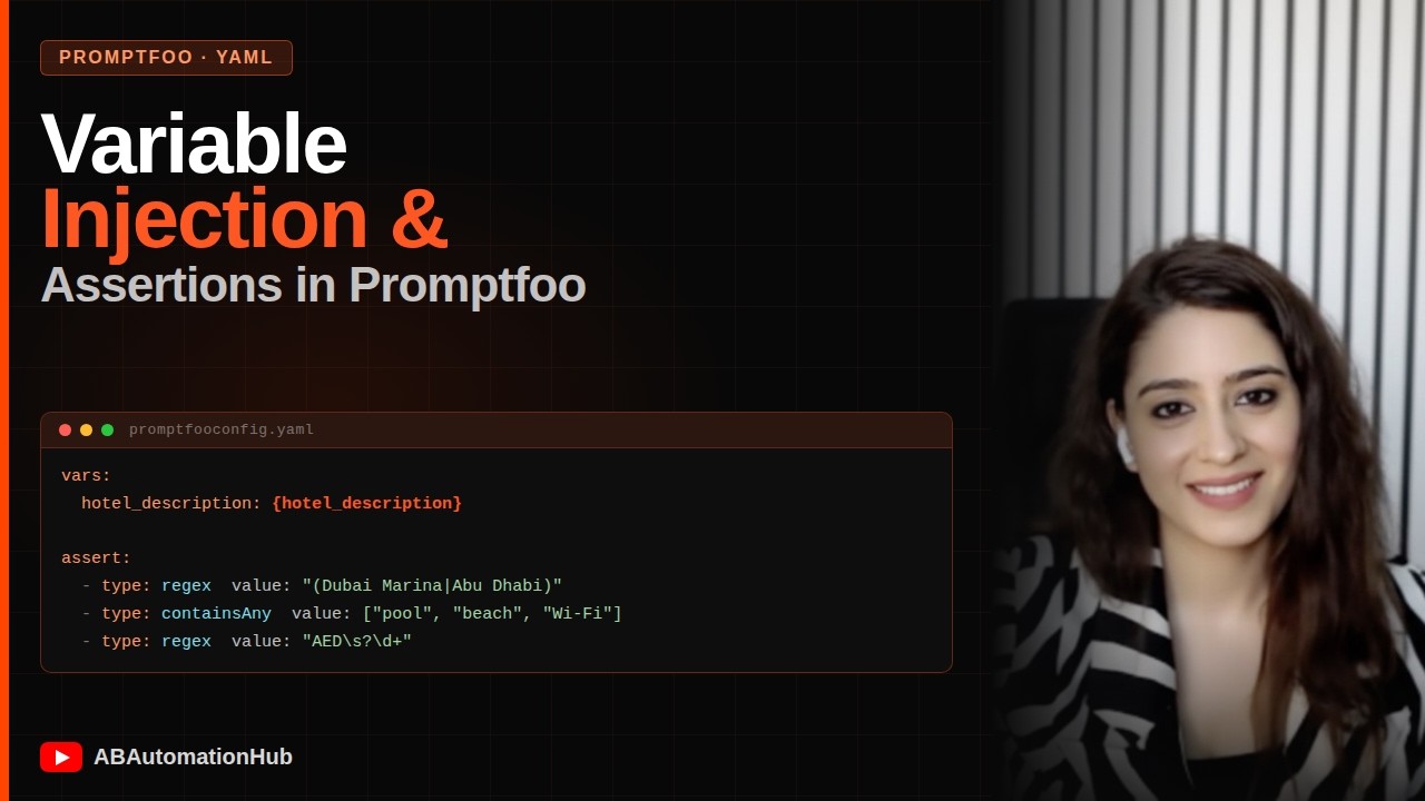 Серия тестов ИИ, день 2 || Внедрение переменных и утверждения в #promptfoo