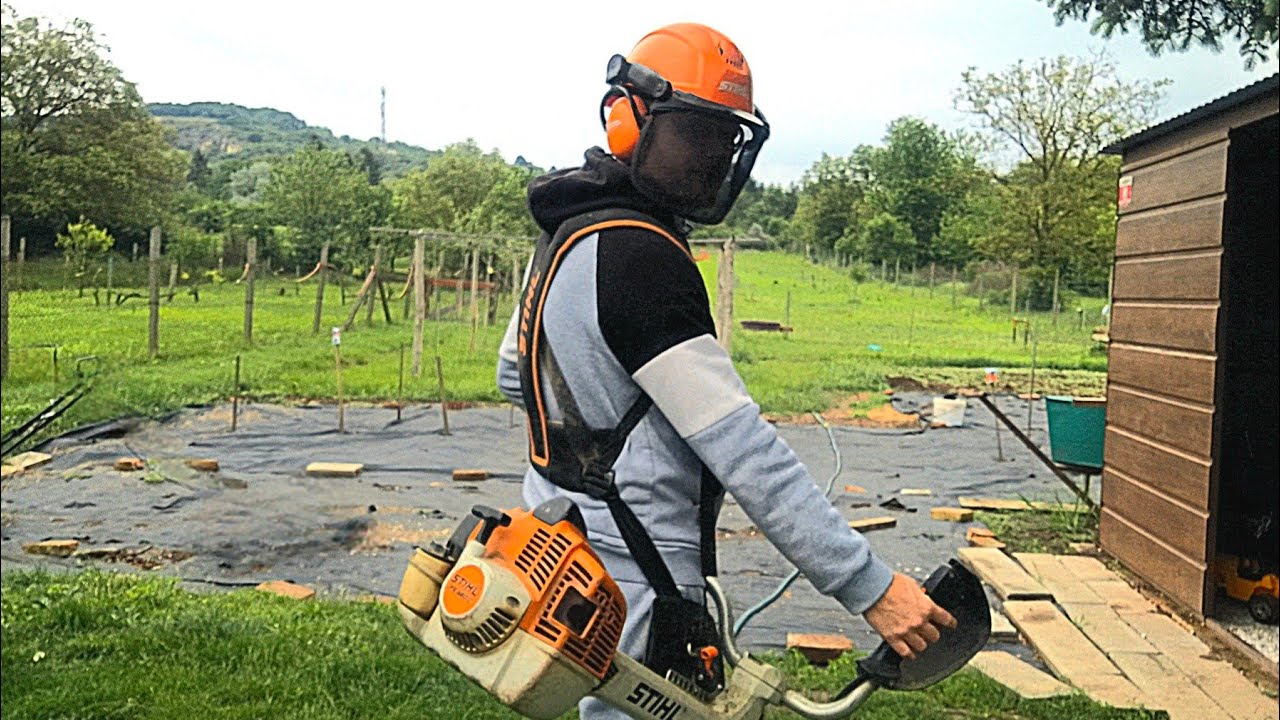 Utolsó kaszàlàs. Stihl fs-460 #stihl #lawnmower #lawncare #pov #asmr