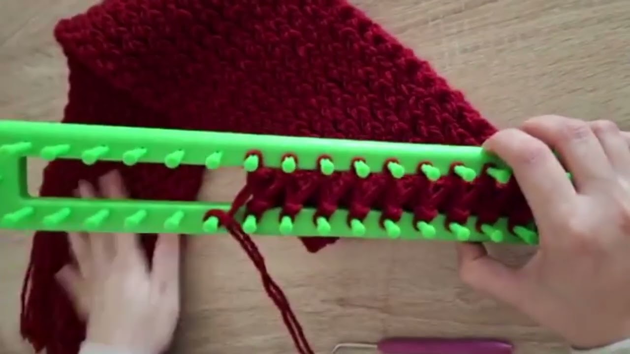 Knitting loom for beginners step by step #crochet  #knitting #hat #scarf  #knitting_loom_eljammari