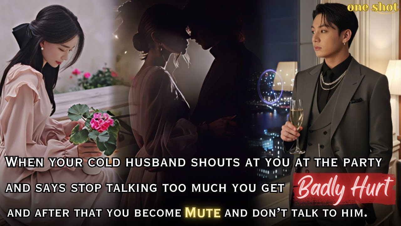 When your cold husband shouts you get badly hurt after that you become mute and don’t talk to him