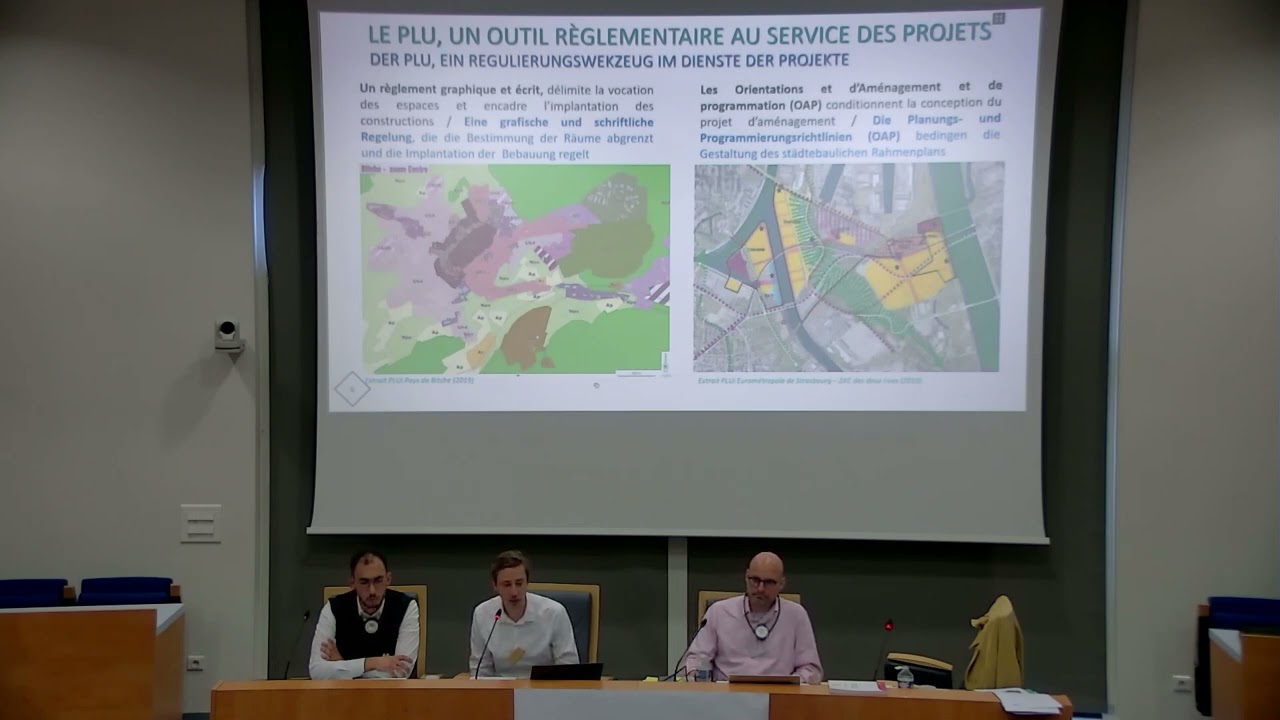 Séminaire PRISMA : Présentation de PLU / PRISMA Seminar : Präsentation des PLU