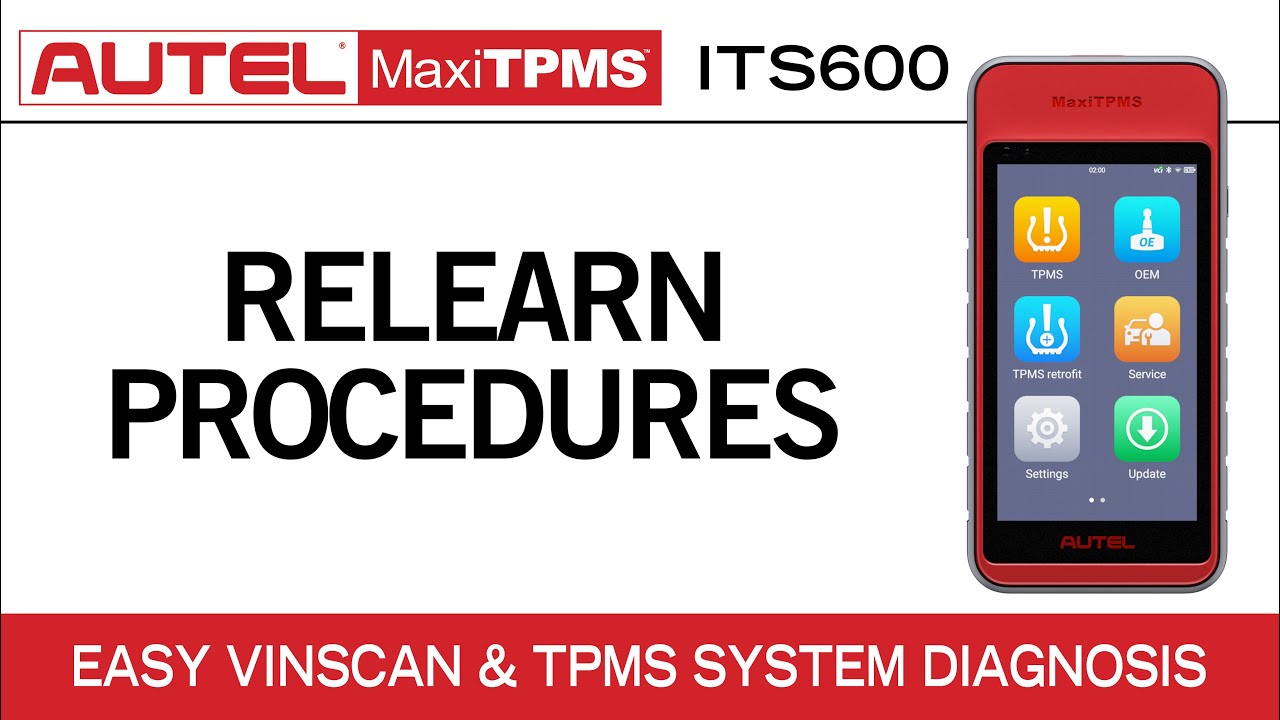Autel MaxiTPMS ITS600 — функция повторного обучения TPMS