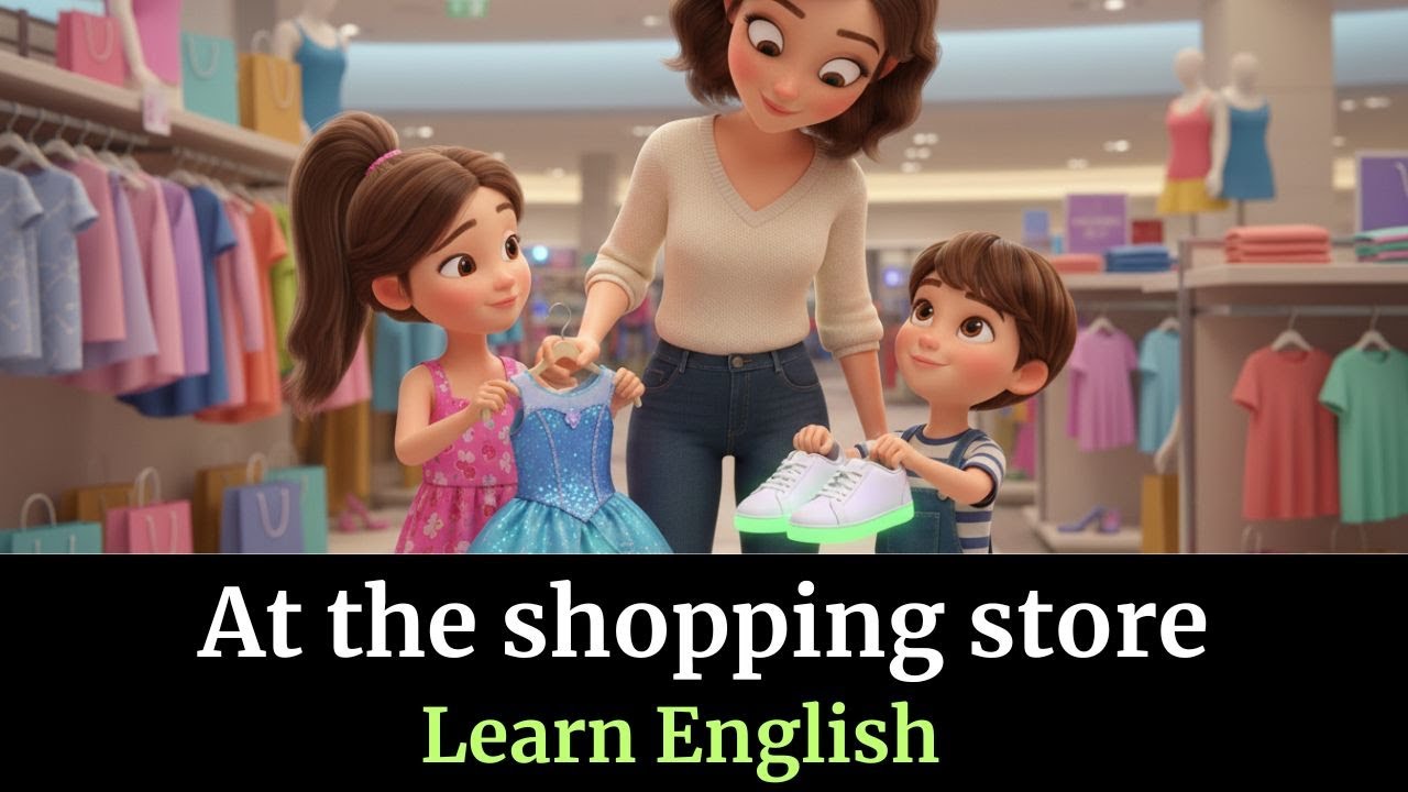 Learn English Through Story | A Shopping Day | Daily Use English | Fresh English