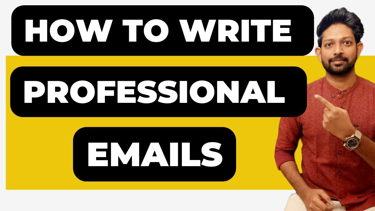 How to write a professional email