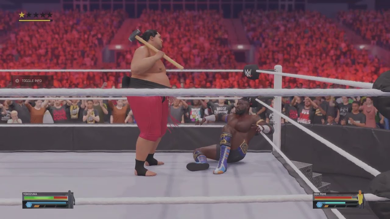 WWE 2K25 yokazuma vs oba femi 