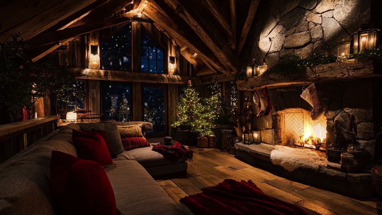 Silent Winter Night Indoors 2026 🌙❄️ | Soft Piano & Fireplace Comfort