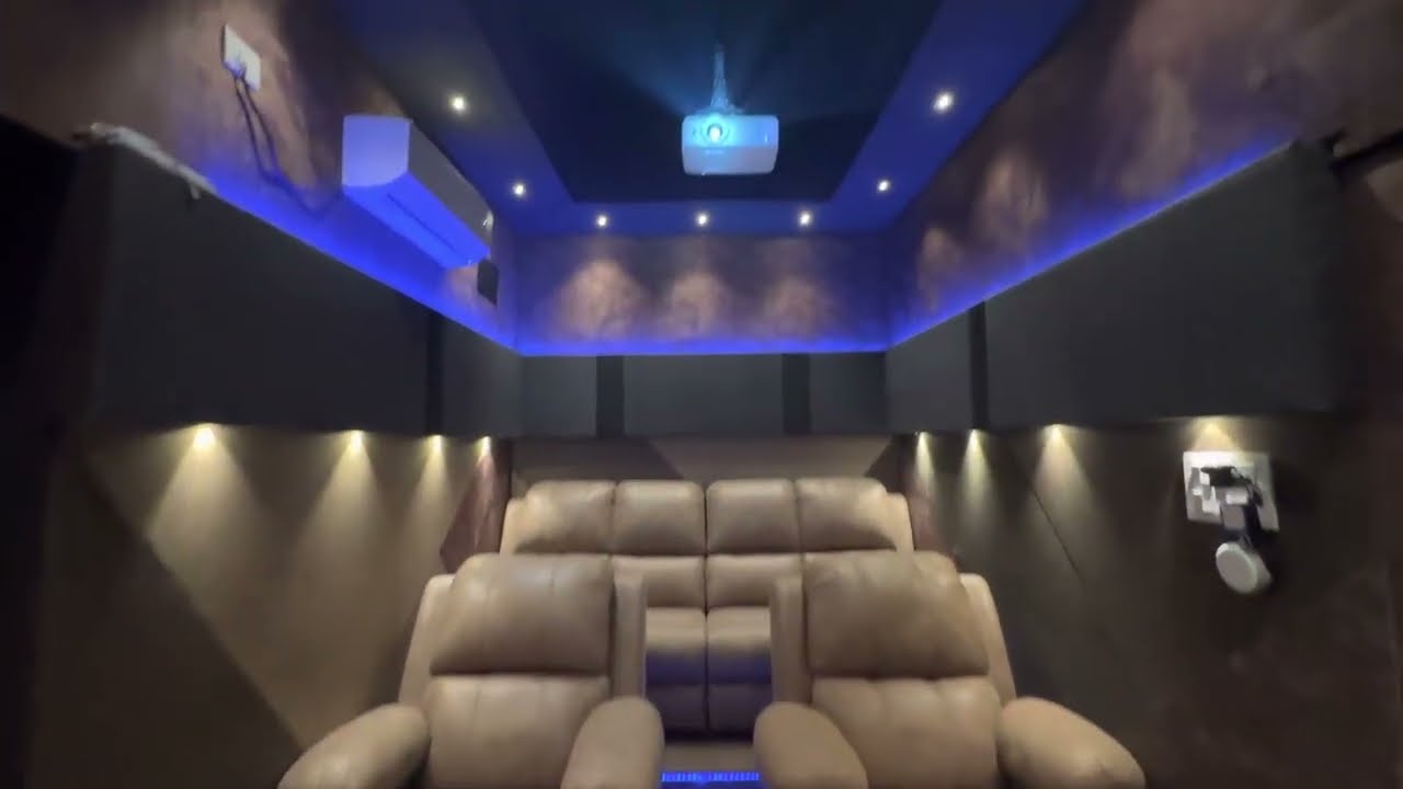 What is the minimum room size required for a home theater? This theatre size 8x14 .
