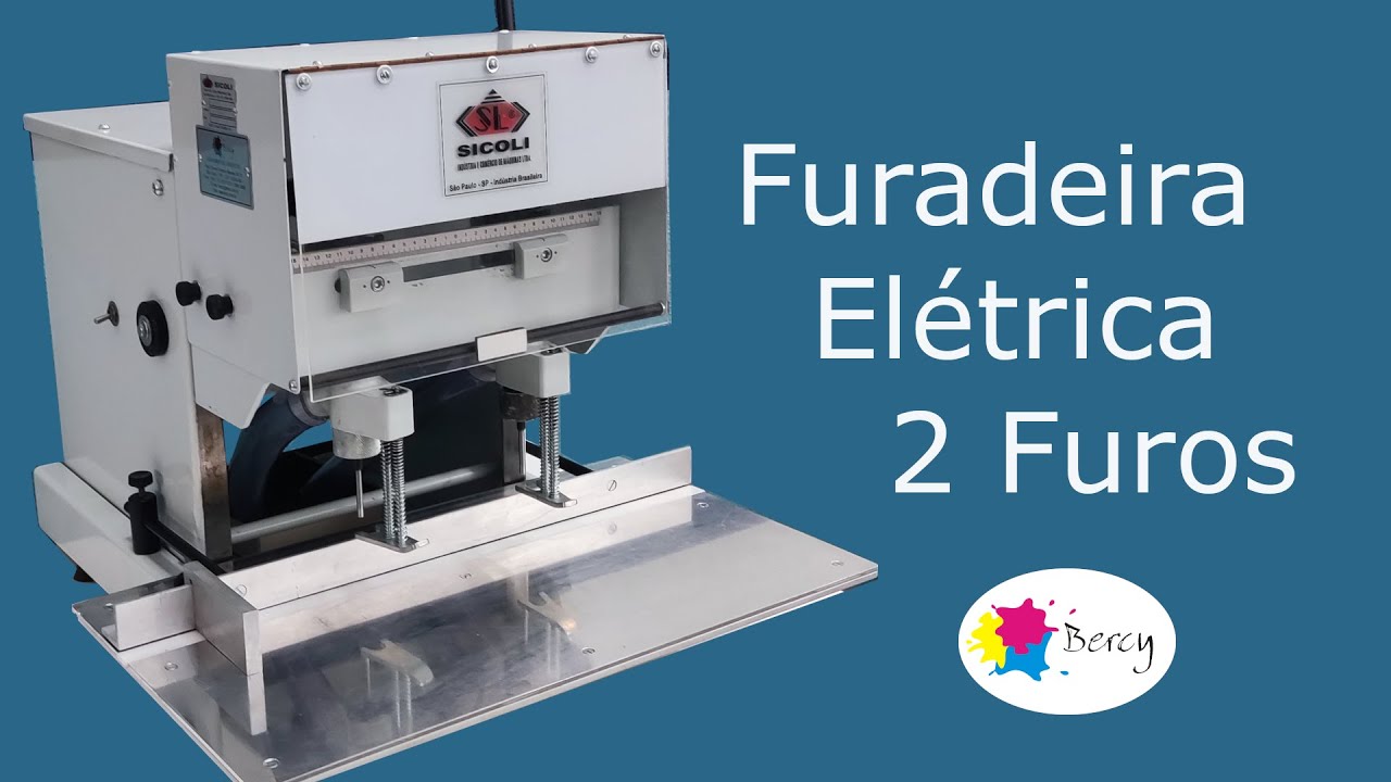 Furadeira de Papel Elétrica Sicoli de 2 Furos - SLF2