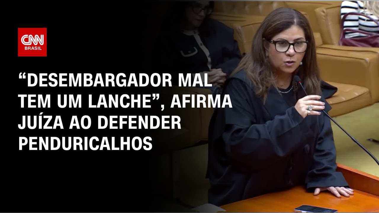 Ju&iacute;za defende penduricalhos: &ldquo;Desembargador mal tem um lanche&rdquo; | CNN 360&ordm;