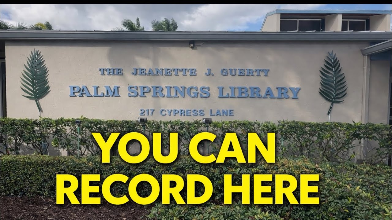 “Can You Record Inside a Public Library? | Palm Springs Library”