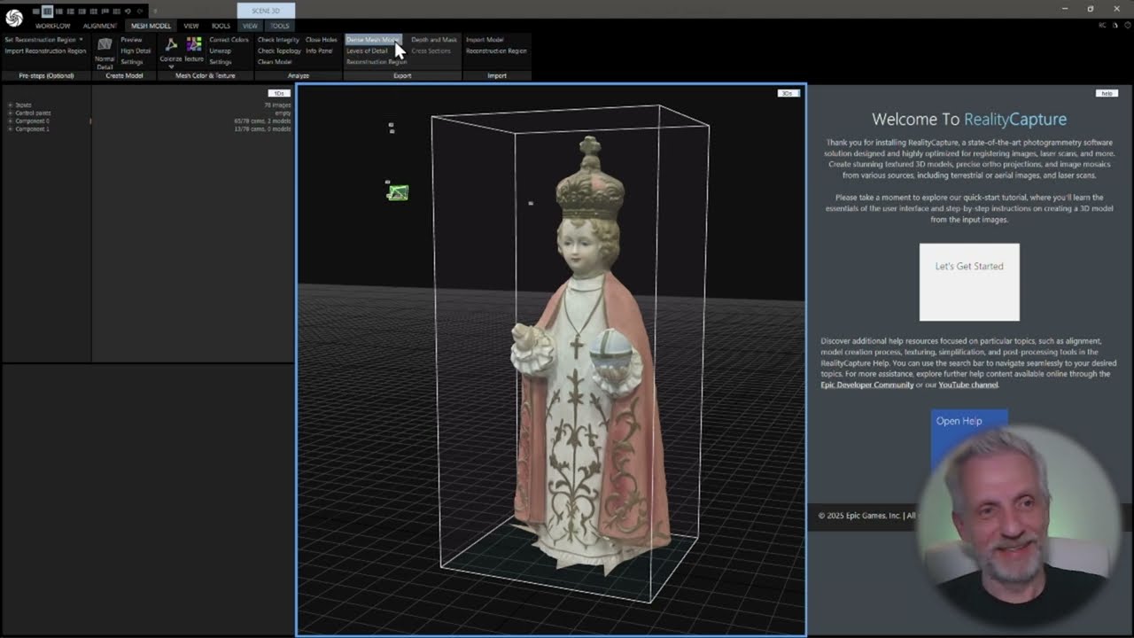Превращение фотографий в 3D-объект с помощью RealityCapture (RealityScan)