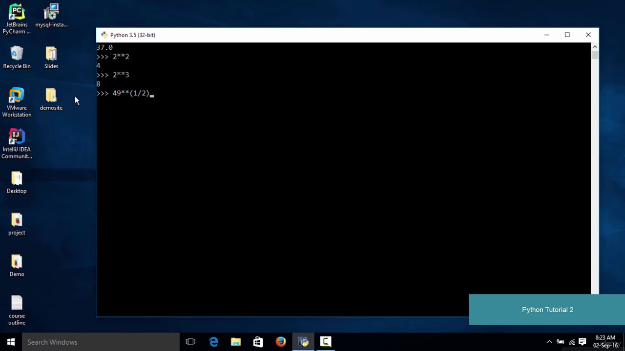 002 Some other mathematical operations in Python
