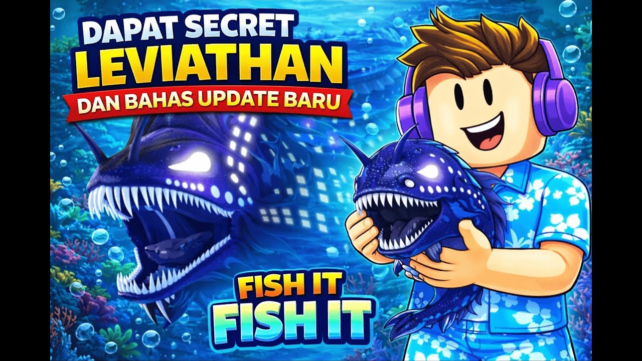 DAPAT LEVIATHAN 1/5M!? BAHAS UPDATE TERBARU DAN PENGUMUMAN PEMENANG GIFT  AWAY?!! FISH IT ROBLOX
