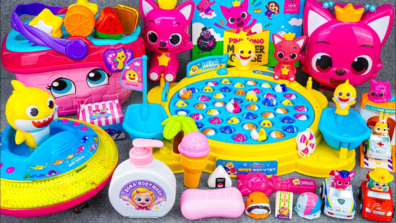 Satisfying Unboxing & Review Miniature Pinkfong UFO Set Toys ASMR