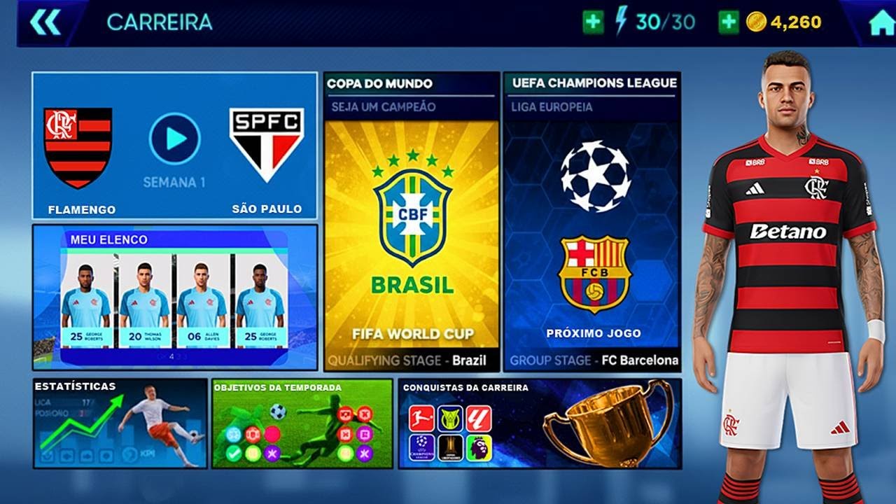 TOP MELHORES JOGOS DE FUTEBOL COM MODO CARREIRA E BRASILEIRÃO PARA ANDROID & IOS EM 2025