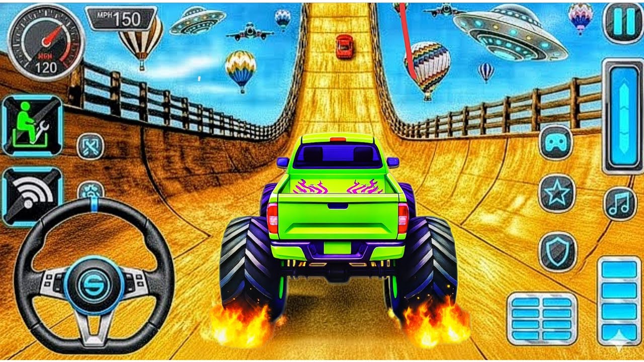 Flying Truck Racing Game: Sky-High Stunts! 🚗 For Toddlers#truckgame
