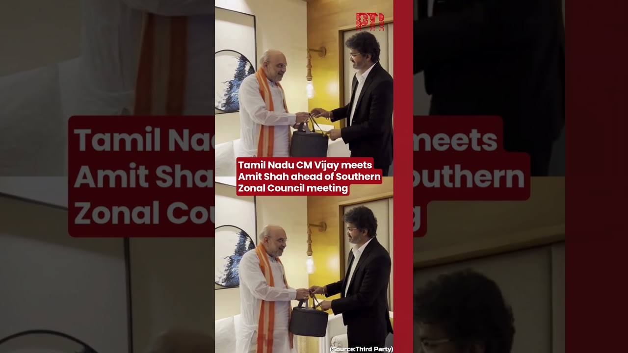 Tamil Nadu CM Vijay meets Amit Shah ahead of Southern Zonal Council meeting