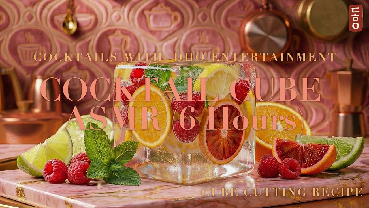 6-Hours Endless Crystal Cocktail Cuts | Slice & Clink ASMR 🍸✨