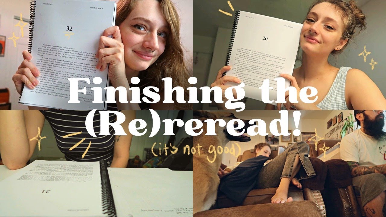 Finishing the reread of draft 2 of my novel and practicing self love // Writing Vlog
