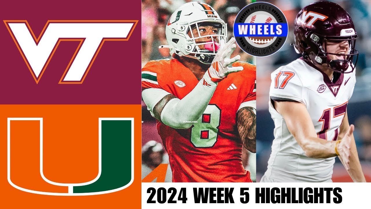 #7 Miami vs Virginia Tech (INCREDIBLE!) | Full Game Highlights | 2024 College Football Highlights