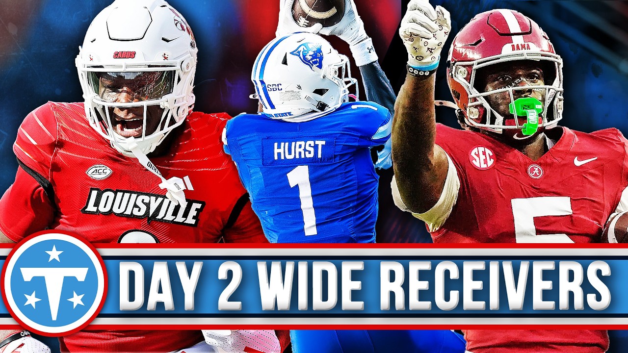 Breaking Down Titans Day 2 WR Targets: Chris Bell, Ted Hurst, Germie Bernard, and MORE!