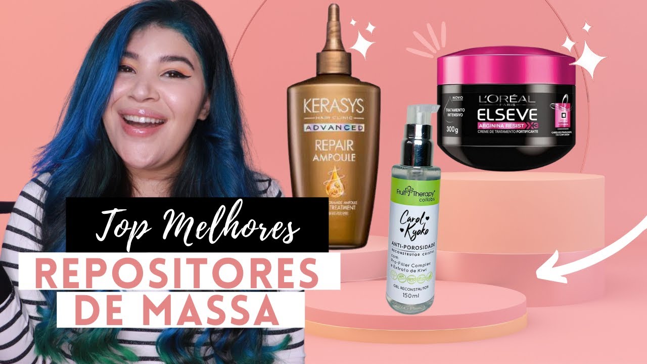 🏅TOP 5 MELHORES REPOSITORES DE MASSA CAPILAR para cabelos danificados por química