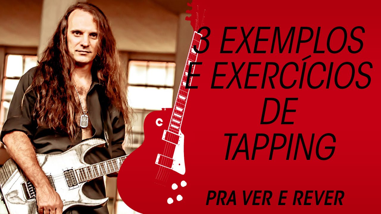 3 exemplos e exercícios de tapping/two hands (aprenda a tocar guitarra)