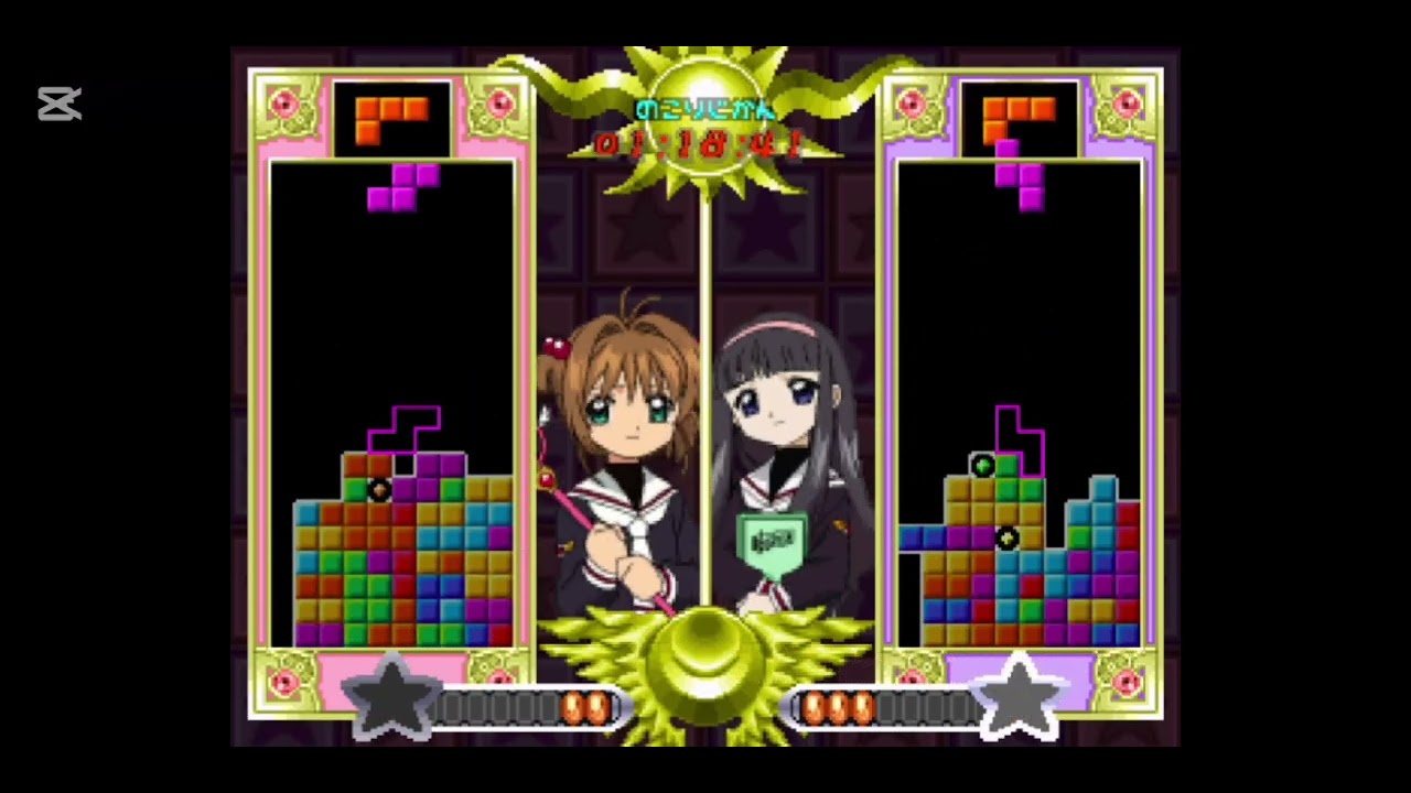 Tetris with Cardcaptor Sakura: Eternal Heart en Modo Batalla con diferentes personajes 