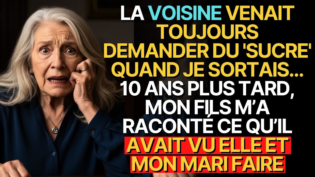 Histoire vraie de cette grand-mère👵💗: LA VOISINE VENAIT TOUJOURS DEMANDER DU 'SUCRE' QUAND...