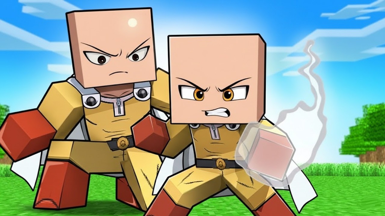 O FILHO do SAITAMA ! ONE PUNCH MAN no Minecraft