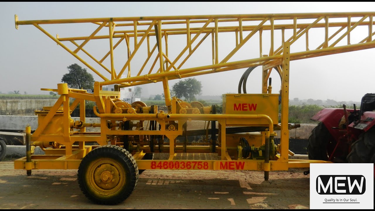 rotary borewell machine
