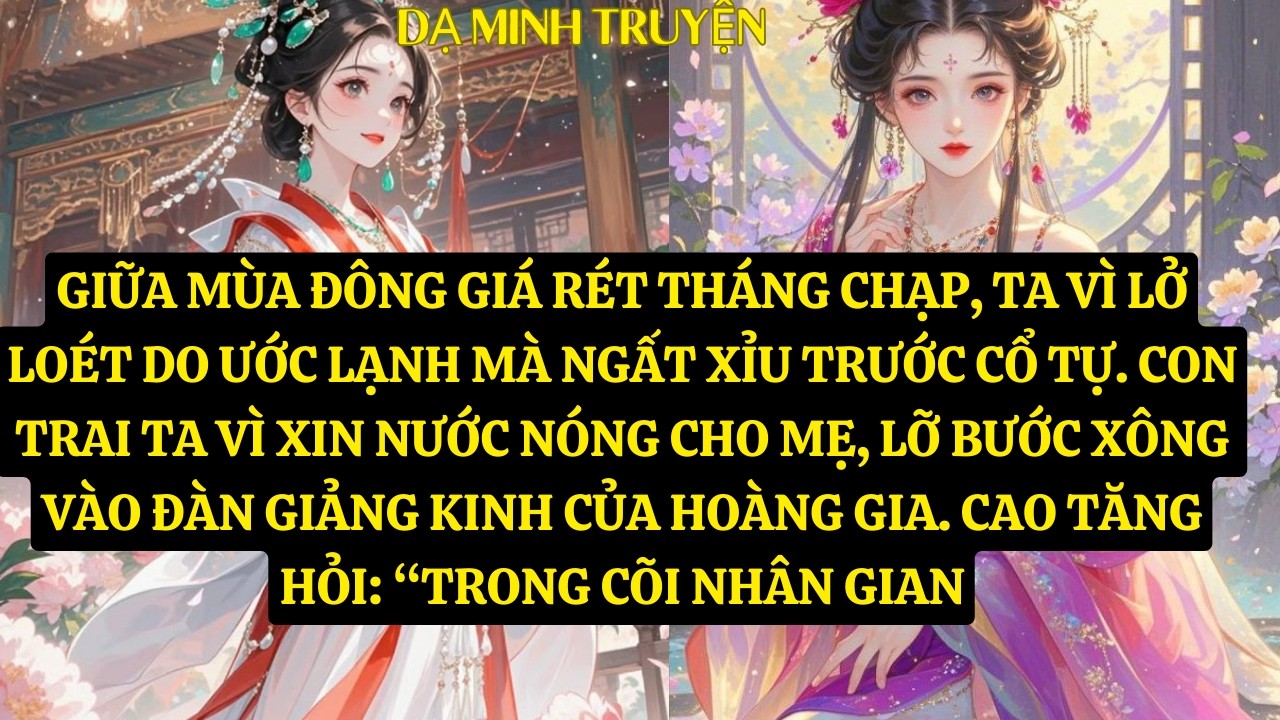 TRUYỆN:GIỮA MÙA ĐÔNG GIÁ RÉT THÁNG CHẠP, TA VÌ LỞ LOÉT DO ƯỚC LẠNH MÀ NGẤT XỈU  DM146