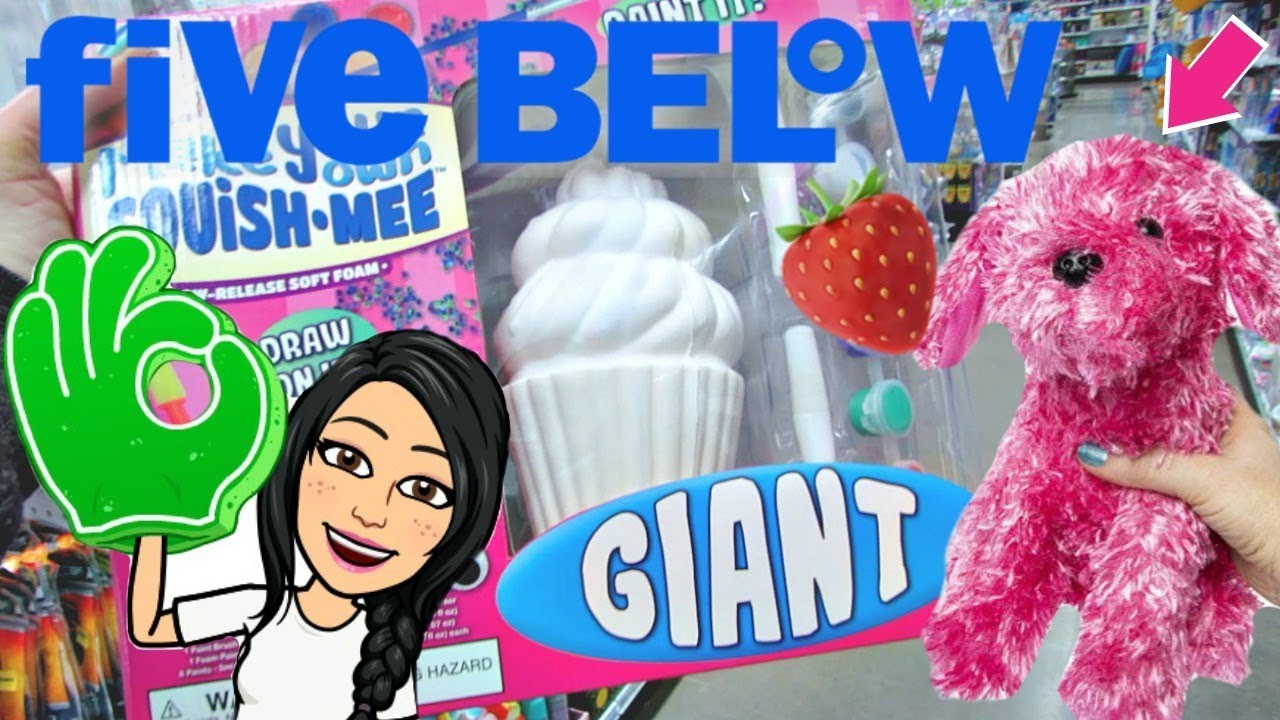 FIVE BELOW CHRISTMAS SHOPPING!!! *JUMBO* SQUISHY KITS,  SCENTED PLUSHIES, NEW TOYS + MORE!!!