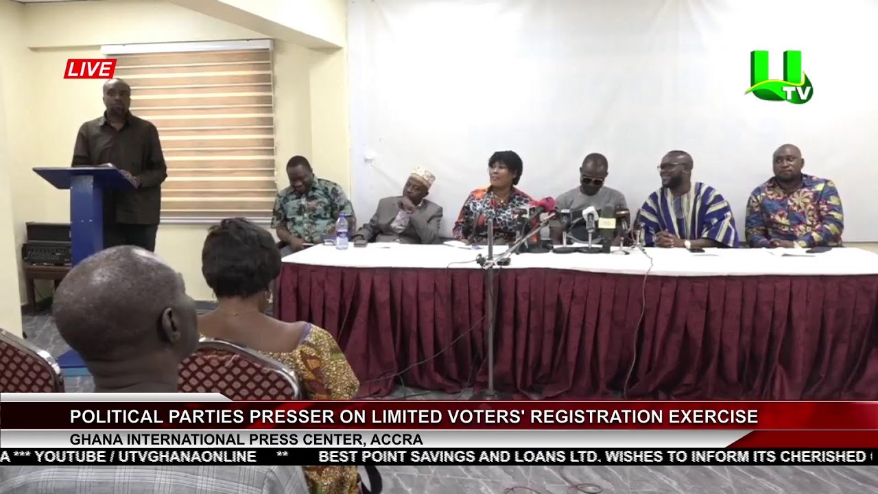 POLITICAL PARTIES HOLD PRESS CONFERENCE ON LIMITED VOTERS' REGISTRATION EXERCISE 21/08/23