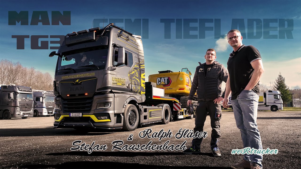 Mit Ralph und Stefan über das Arbeiten mit dem Tieflader und ihren MAN TG3
