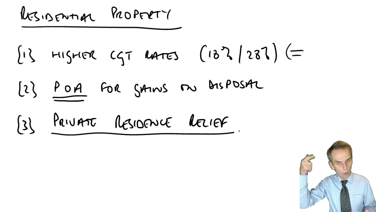 (Principal) Private Residence Relief - ACCA Taxation TX-UK lectures