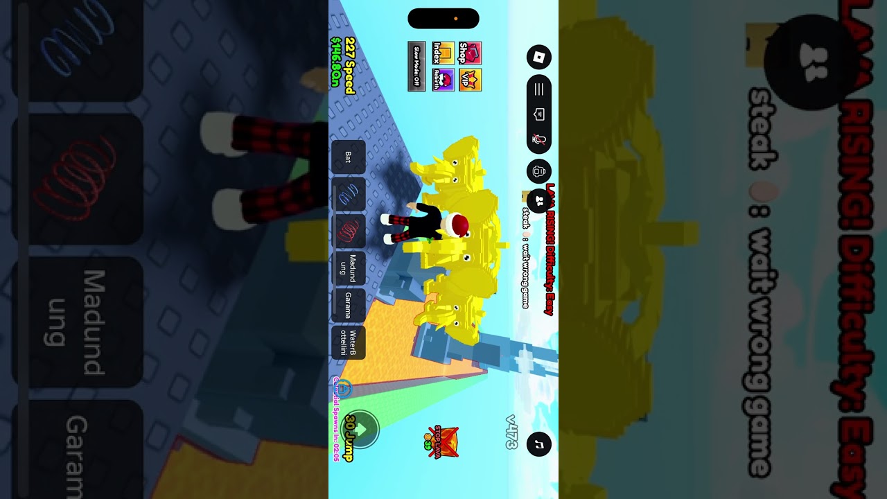 I played survive lava for brain-rot with my brother