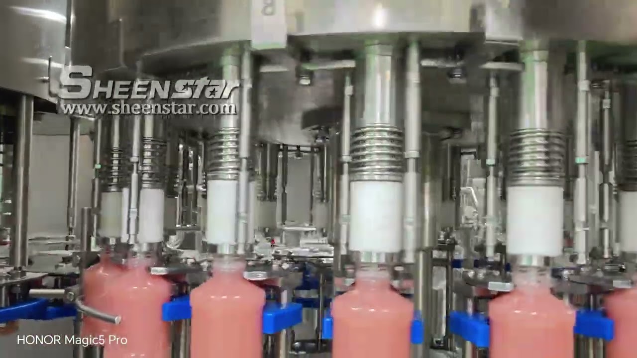 460ml Pomegranate juice filling machine 6000bph 18-18-18-6
