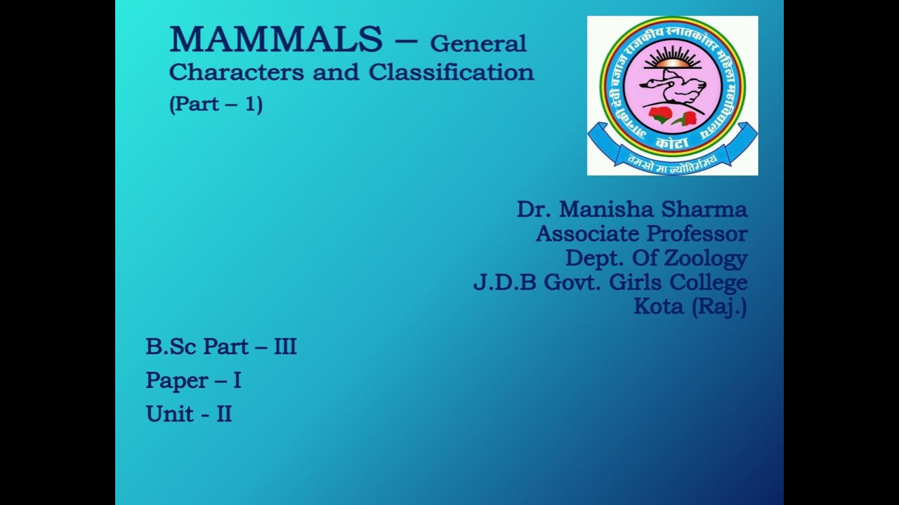 Dr. Manisha Sharma , B.Sc. Part-III, Paper-I, Unit-II