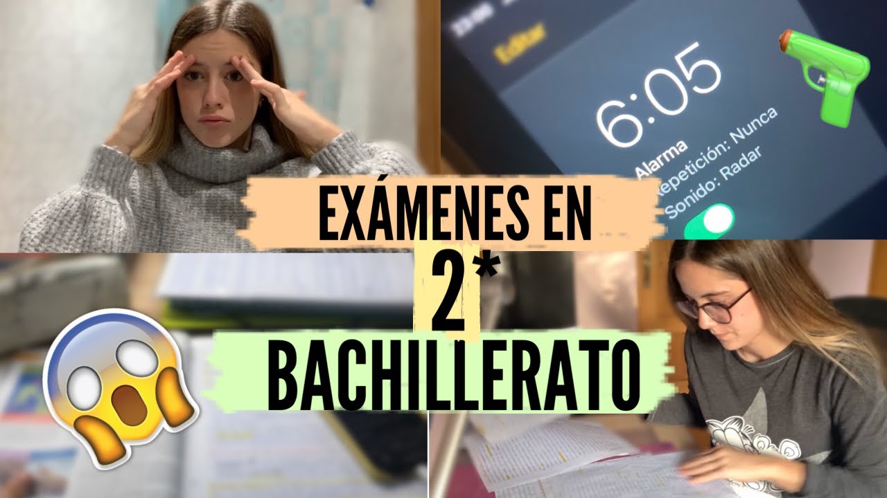 una SEMANA de EXÁMENES en 2º BACHILLER🔫😱 || Laura Monedero